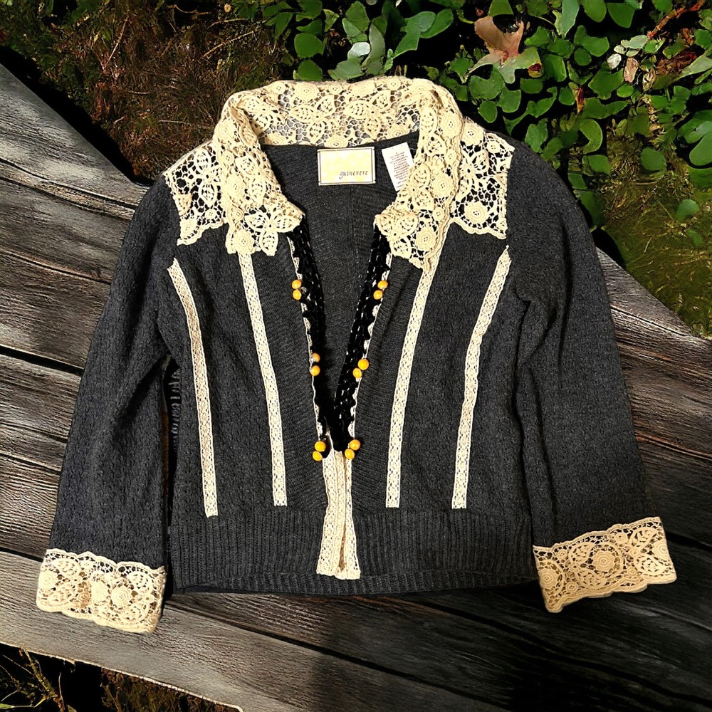 Anthropologie cottagecore cardigan